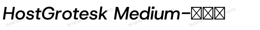 HostGrotesk Medium字体转换